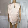Preston & York Polyester Spandex Skirt Suit Size 6 Top Size S Blue V Neck 2 PC
