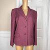 Collections For Le Suit Women Polyester Blazer Size 18 Mulberry Single Breasted