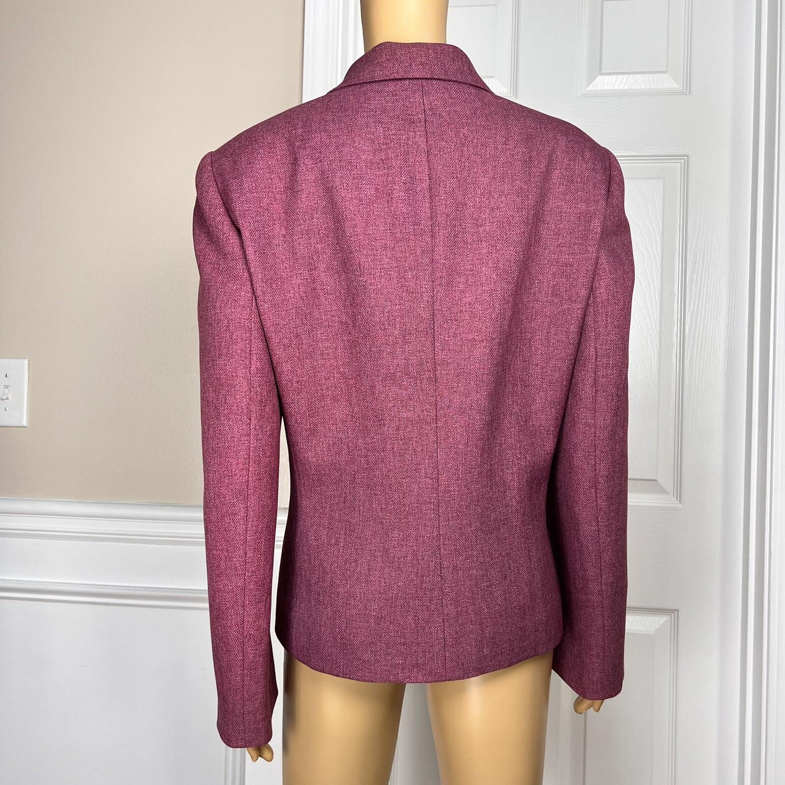 Collections For Le Suit Women Polyester Blazer Size 18 Mulberry Single Breasted