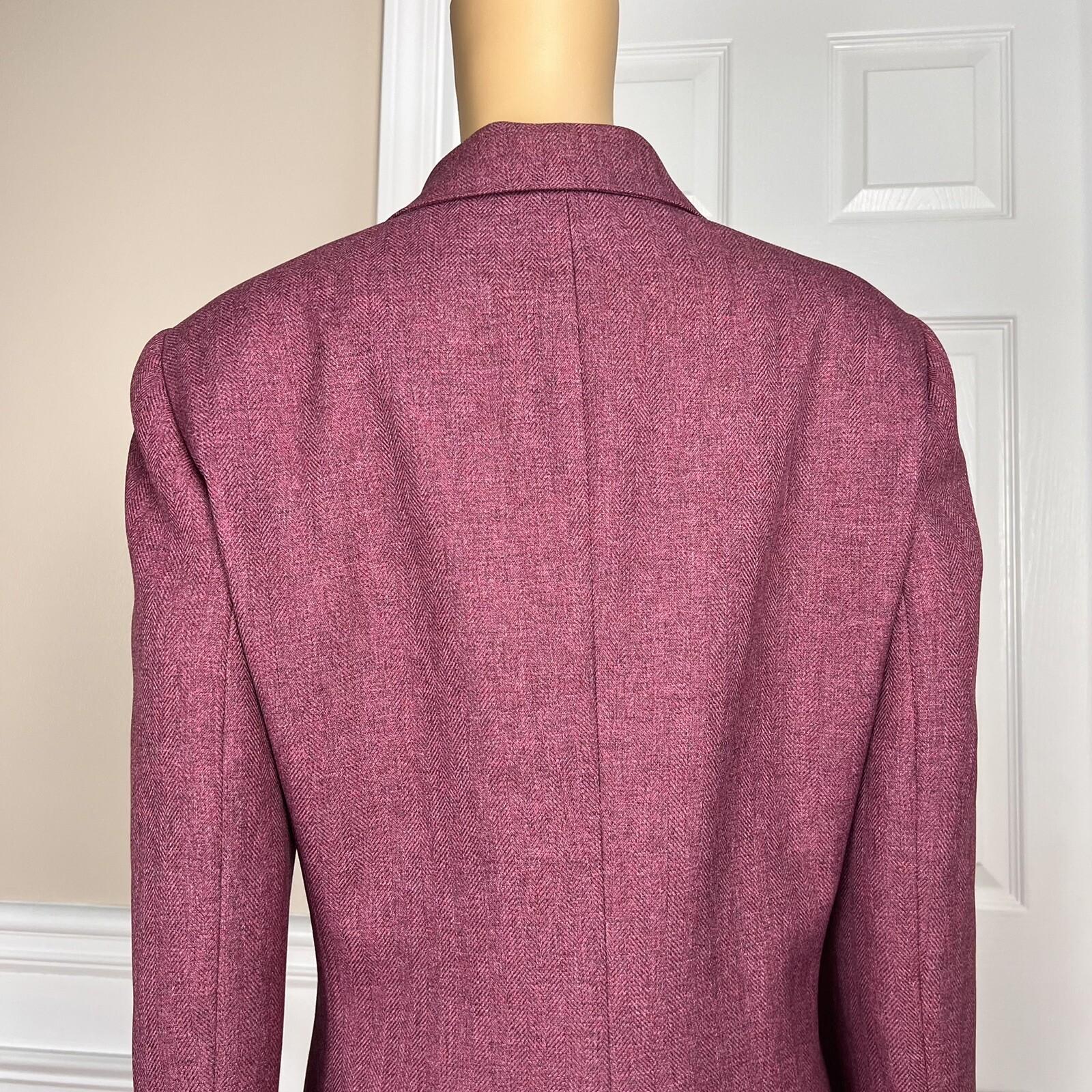 Collections For Le Suit Women Polyester Blazer Size 18 Mulberry Single Breasted