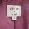 Collections For Le Suit Women Polyester Blazer Size 18 Mulberry Single Breasted