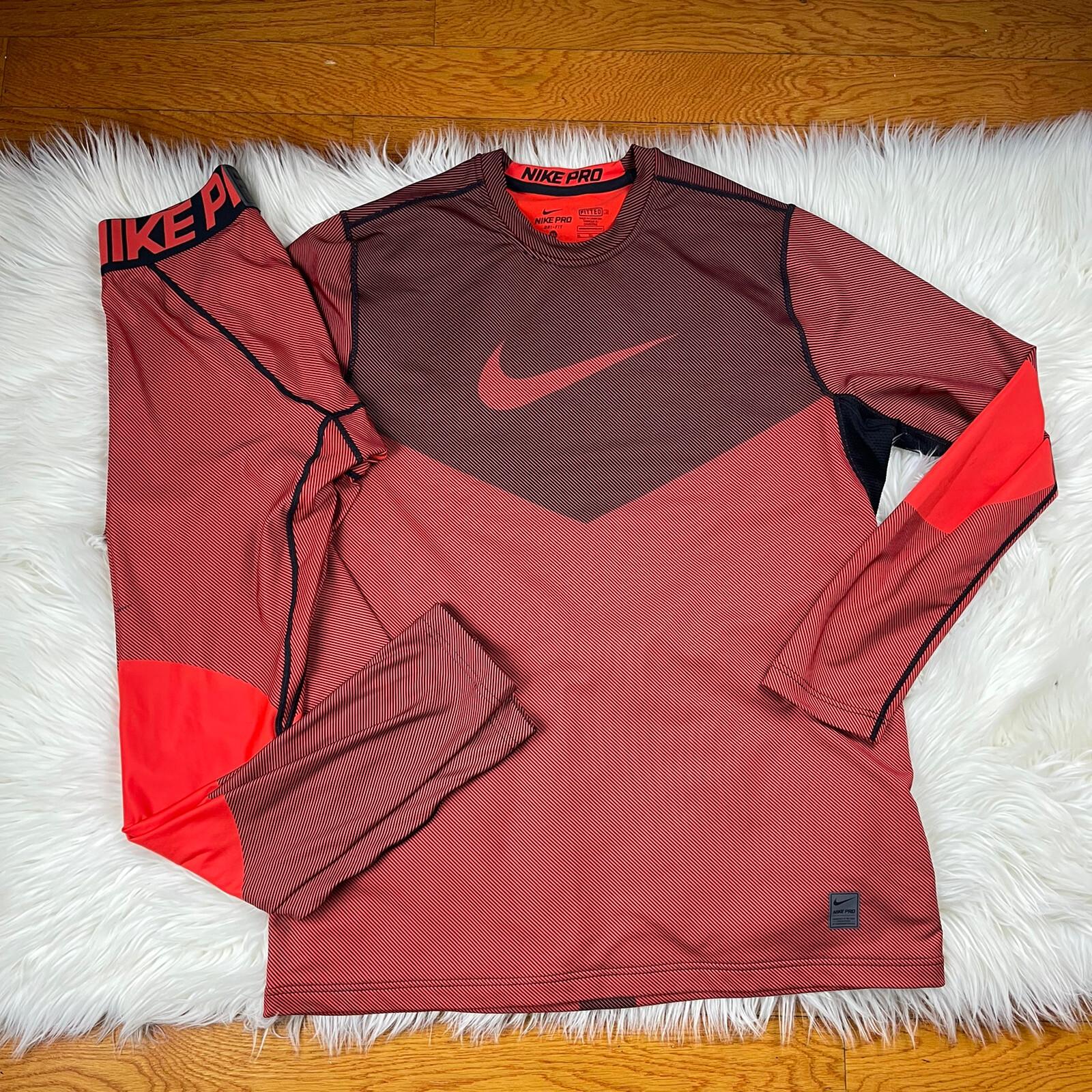 NIKE PRO DRI-FIT 2PC Fitted Compression Training Tight Pant (Sz L) Shirt (Sz XL)