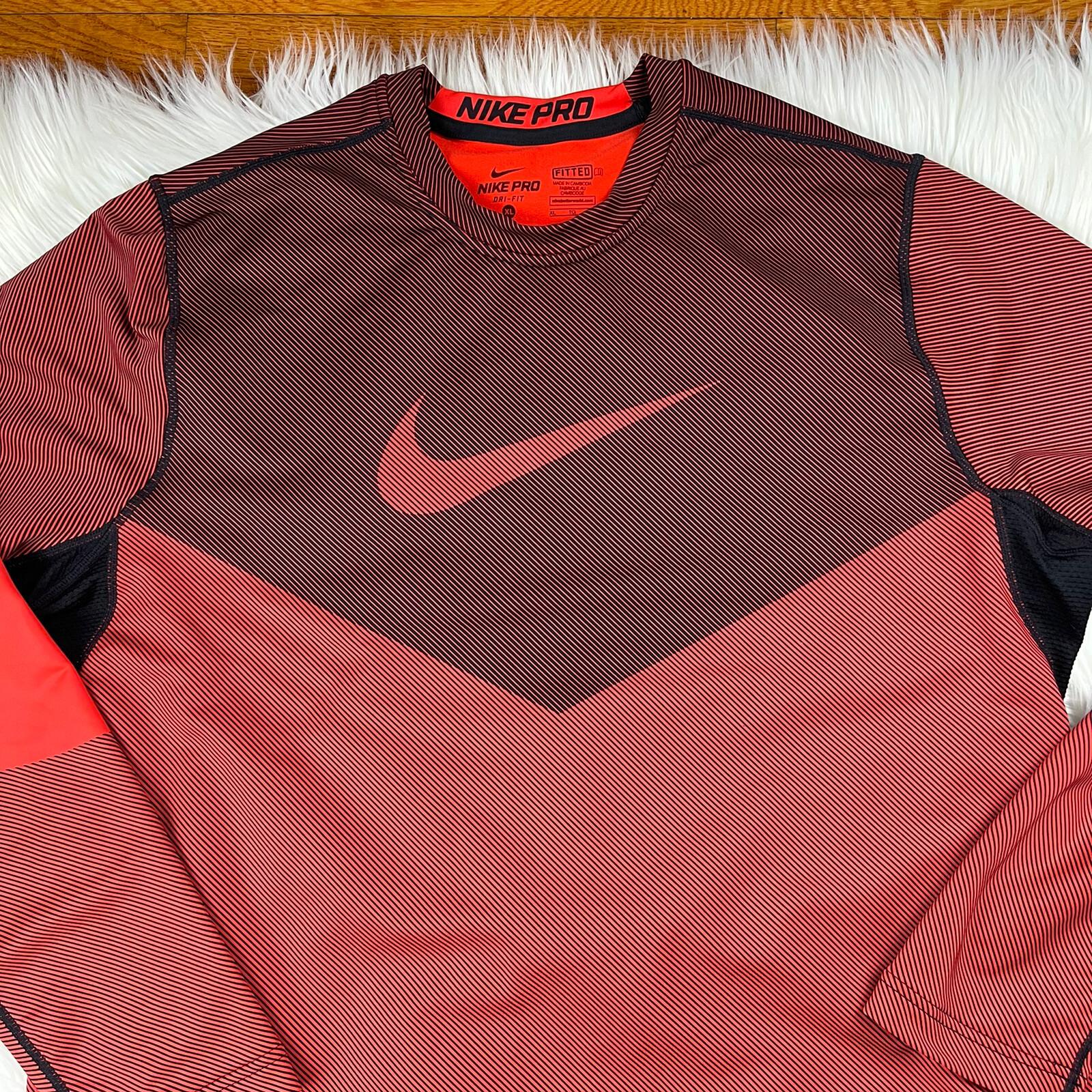 NIKE PRO DRI-FIT 2PC Fitted Compression Training Tight Pant (Sz L) Shirt (Sz XL)