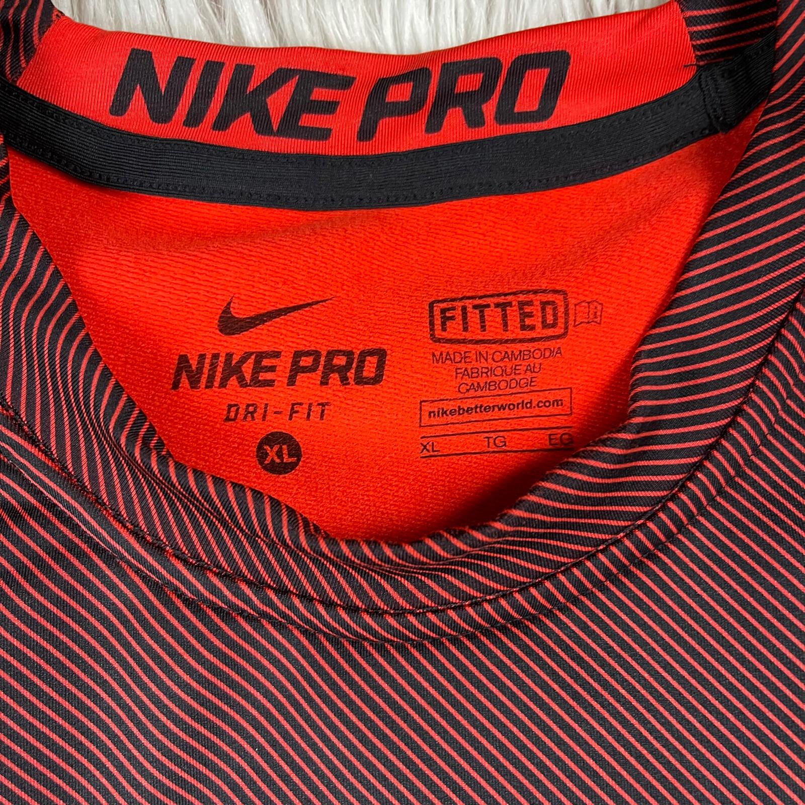 NIKE PRO DRI-FIT 2PC Fitted Compression Training Tight Pant (Sz L) Shirt (Sz XL)