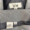 Le Suit Women Polyester Skirt Suit Size 12 Light Gray Lined Notch Collar 2 PC