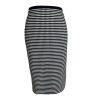 Nine West Women Polyester Spandex Skirt Size 8 Black White Lined Pencil