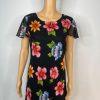 10-5074.jpg Mary Mcfadden Vintage Maxi Dress Size 10 Floral Flounce Flutter Sleeves Chic