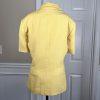 Le Suit Women Polyester Blazer Size 14Yellow Lined Notch Collar Wrap