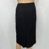 Kasper Polyester Skirt Suit 16 Black 2PC Twill Mid Length Blazer Lined Pockets