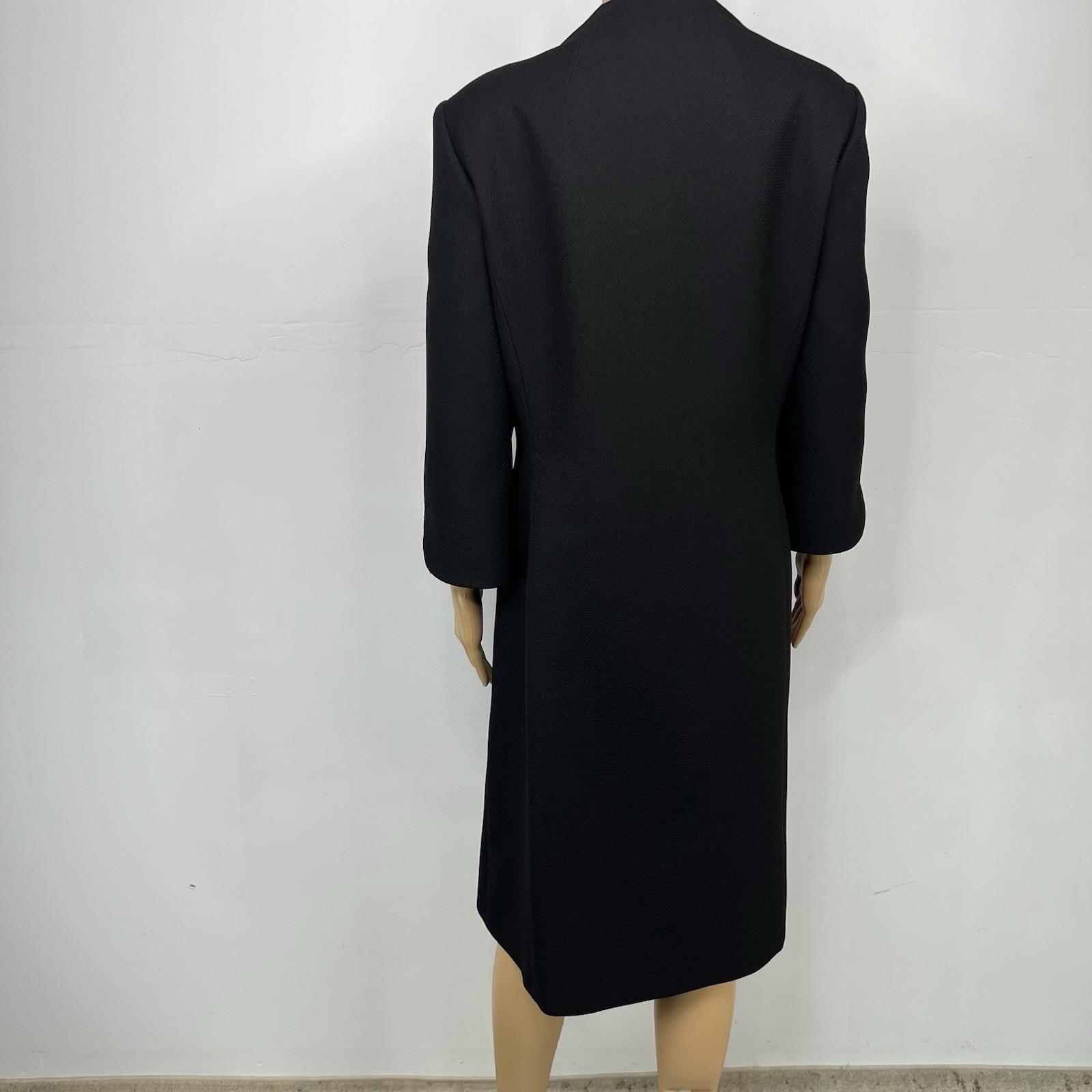Kasper Polyester Skirt Suit 16 Black 2PC Twill Mid Length Blazer Lined Pockets