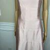 BCBGMaxazria Satin Like Dress Size 6 Pink Strapless Flared Cocktail Lined