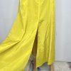 Anthropologie Sunday In Brooklyn Maxi Skirt S Gold Stretch Waist Flared Slit New