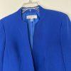 KASPER Polyester Elastane Blazer Size 6 Royal Blue Single Breasted Lined Career