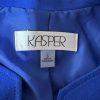 KASPER Polyester Elastane Blazer Size 6 Royal Blue Single Breasted Lined Career