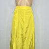 Anthropologie Sunday In Brooklyn Maxi Skirt S Gold Stretch Waist Flared Slit New