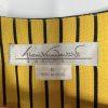 Gloria Vanderbilt Women Polyester Rayon Blazer Size 12 Yellow Striped Lined