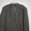Armani Collezioni Men Vintage Cashmere Blazer 42L Brown Black Single Breasted