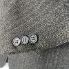 Armani Collezioni Men Vintage Cashmere Blazer 42L Brown Black Single Breasted