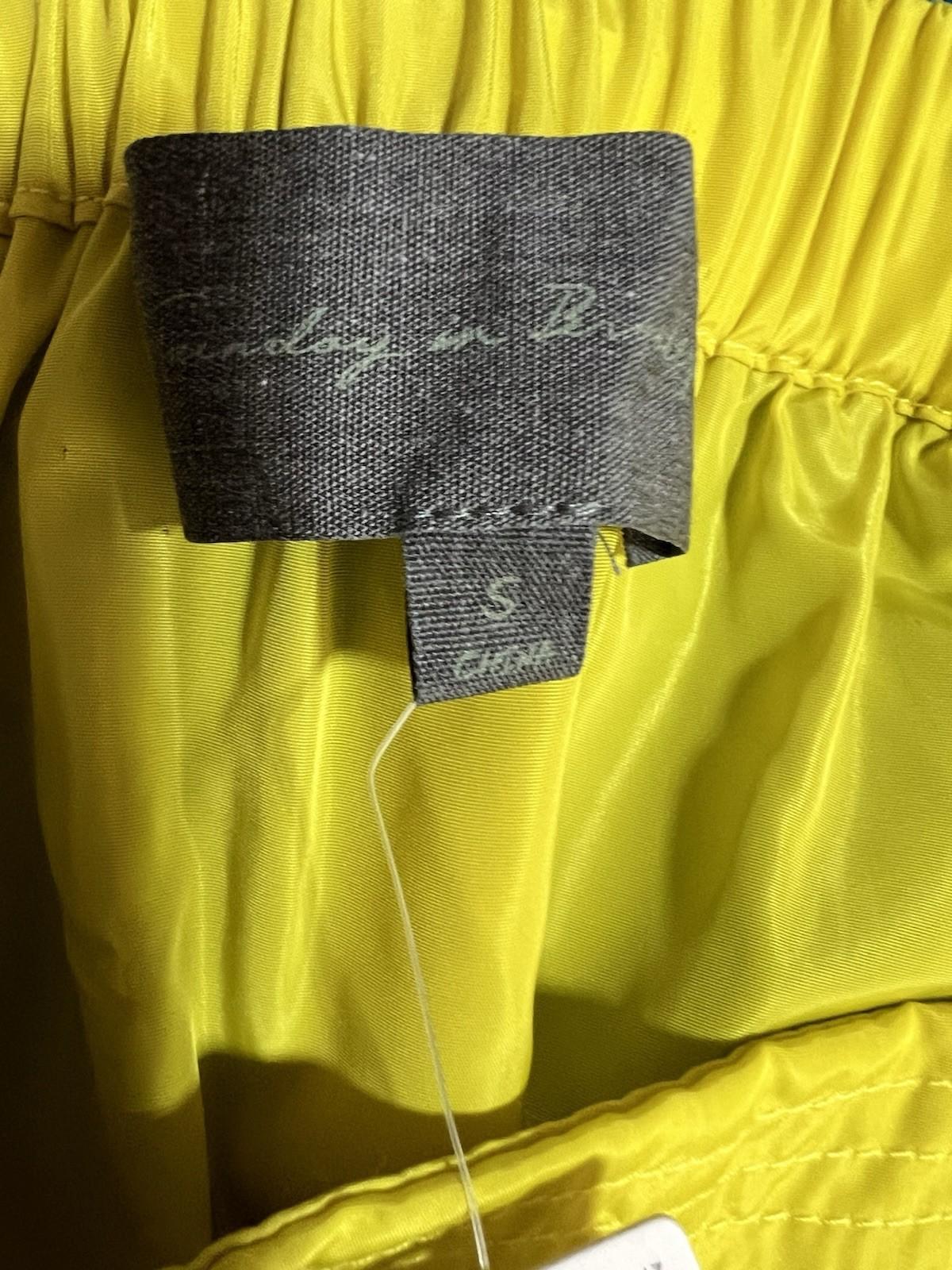 Anthropologie Sunday In Brooklyn Maxi Skirt S Gold Stretch Waist Flared Slit New