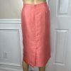 New KASPER 2PC Persimmon Silk Lined Stand Up Collar Skirt Suit Size 14 MSRP 0