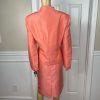 New KASPER 2PC Persimmon Silk Lined Stand Up Collar Skirt Suit Size 14 MSRP 0