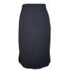 TAHARI ASL Women Black Striped Polyester Rayon Pleated Skirt Size 6