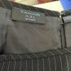 TAHARI ASL Women Black Striped Polyester Rayon Pleated Skirt Size 6