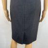Calvin Klein Polyester Spandex Dress 6 Gray Fitted Cap Sleeves Business Career