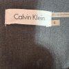 Calvin Klein Polyester Spandex Dress 6 Gray Fitted Cap Sleeves Business Career