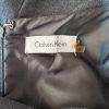 Calvin Klein Sheath Dress 8 Gray Sleeveless Cowl Neck Ruffle Business Stretch
