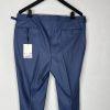 SUIT SUPPLY Men Model Custom Wool Pants 40x30.5 Blue Flat Front Slim Straight