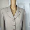 Collections for Le Suit Polyester Skirt Suit Size 8 Beige Pleated Lined 2PC
