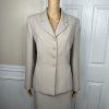 Collections for Le Suit Polyester Skirt Suit Size 8 Beige Pleated Lined 2PC