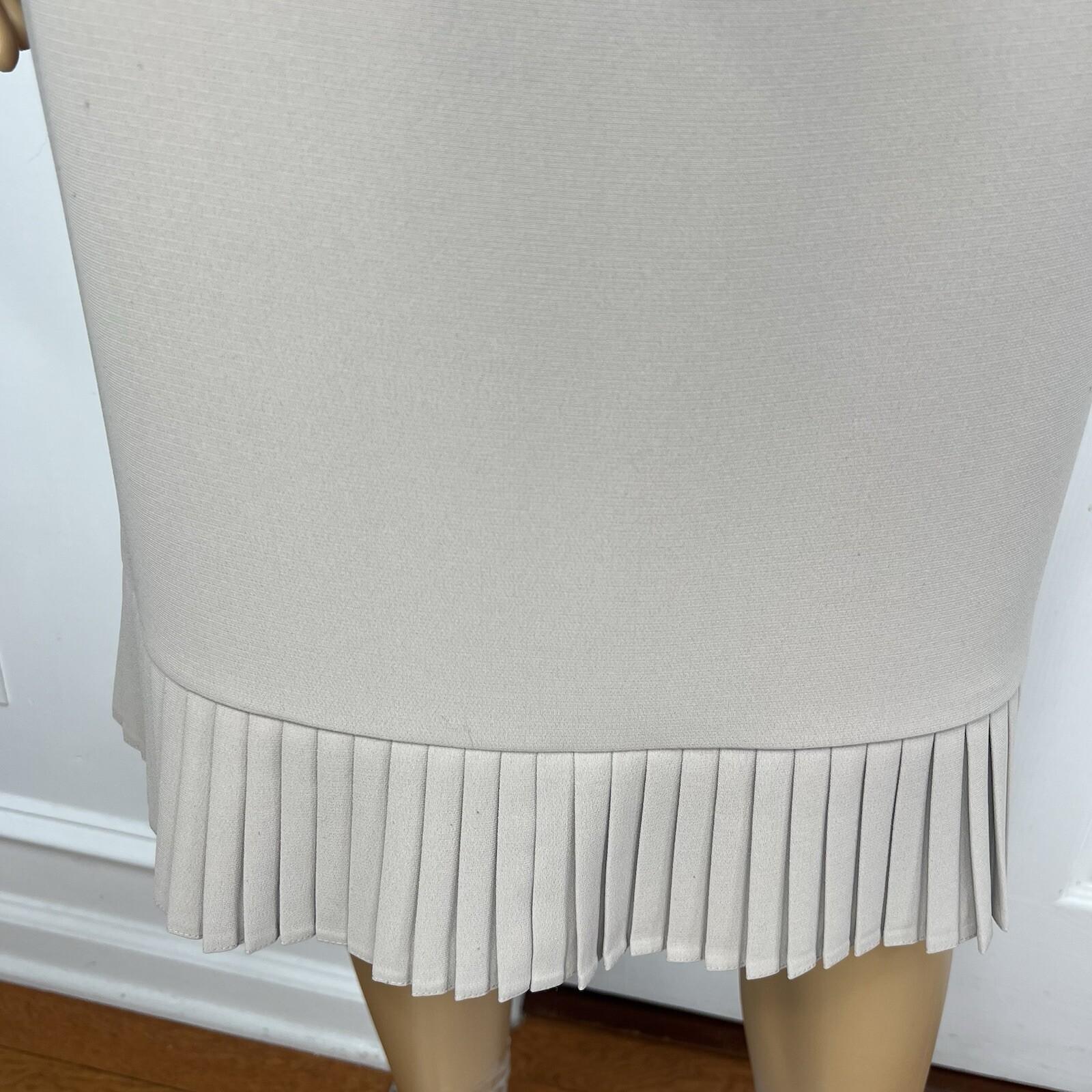 Collections for Le Suit Polyester Skirt Suit Size 8 Beige Pleated Lined 2PC