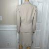 Collections for Le Suit Polyester Skirt Suit Size 8 Beige Pleated Lined 2PC