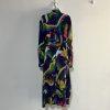 INC International Concepts Vtg Floral Linen Overlay Dress XL Boho Spring Layer