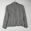 10-538.jpg Kasper Polyester Skirt Suit 10 Black White Houndstooth Office Sleek Look 2PC