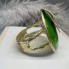 Handcrafted Earrings & Pendant Bangle Set one of a Kind Gold Tone Chic Boho