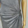 Lauren Ralph Lauren Evening Gown 14 Silver Metallic Embellished Quiet Luxury