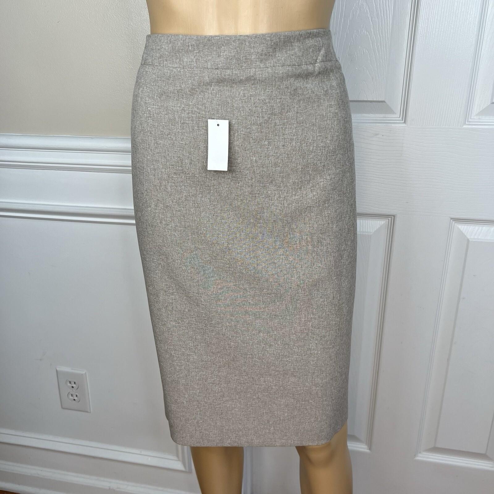 John Meyer Polyester Skirt Suit Size 14 Sand Lined Notch Collar 2PC Business New