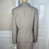 John Meyer Polyester Skirt Suit Size 14 Sand Lined Notch Collar 2PC Business New