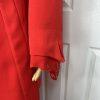 Milano Polyester Skirt Suit 18W Red Beaded Elegant Stand Up Collar 2PC New