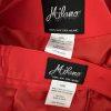 Milano Polyester Skirt Suit 18W Red Beaded Elegant Stand Up Collar 2PC New