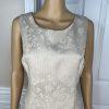 Evan Picone Women 2PC Polyester Dress Suit Size 10P Beige Stand Up Collar Lined