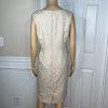 Evan Picone Women 2PC Polyester Dress Suit Size 10P Beige Stand Up Collar Lined