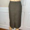 Le Suit Polyester Skirt Suit Size 16 Deep Green Lined Peak Collar Cocktail 2PC