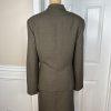 Le Suit Polyester Skirt Suit Size 16 Deep Green Lined Peak Collar Cocktail 2PC