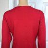 Design Options by PHILIP & JANE GORDON Red Beaded 3/4 Sleeves Top Size M