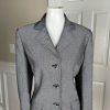 COLLECTIONS FOR LE SUIT 2PC Gray Polyester Lined Pant (Size 10) Suit (Size 12)
