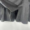 BCBGMaxazria Wool Blazer Size L gray Striped Career Quiet Luxury Peak Collar
